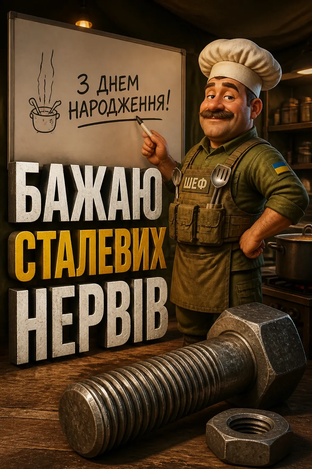 привітання з днем народження військового