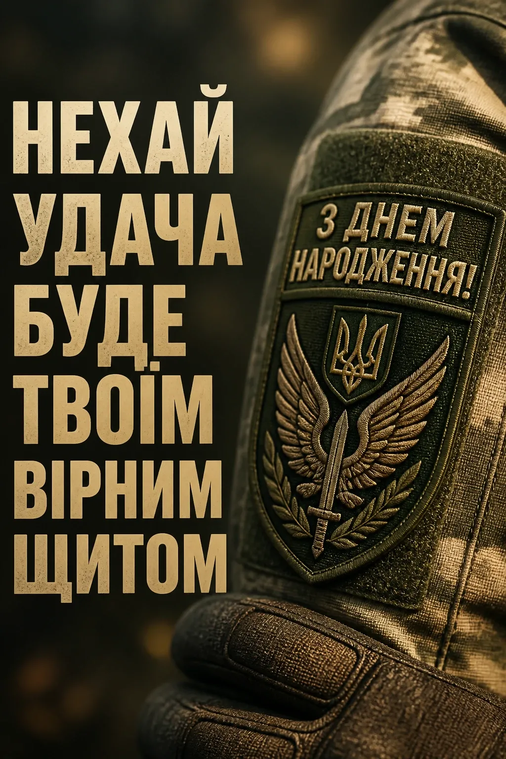 привітання з днем народження військового