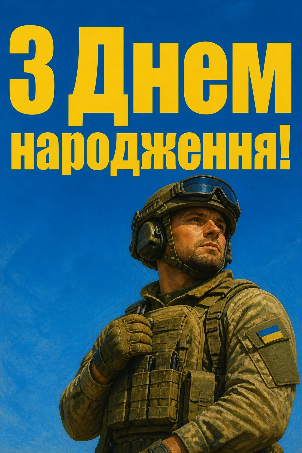 привітання з днем народження військового