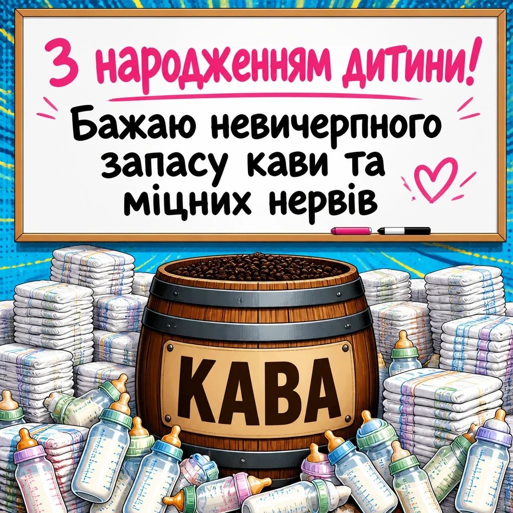 привітання з народженням дитини