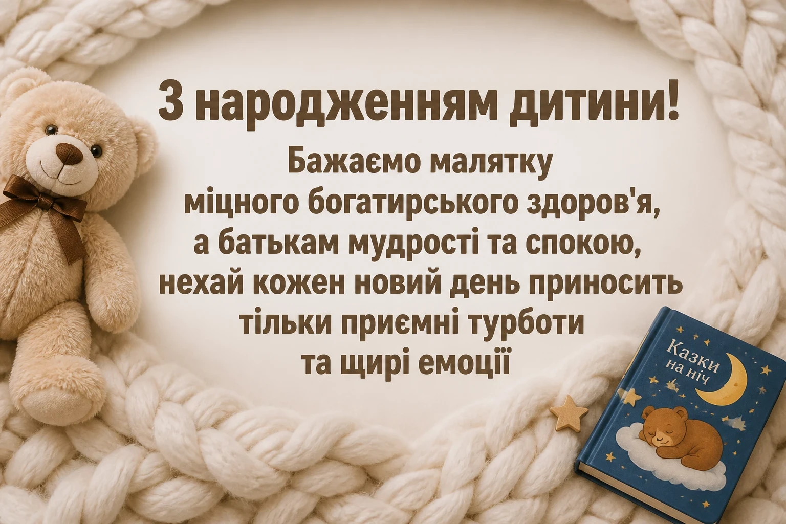 привітання з народженням дитини