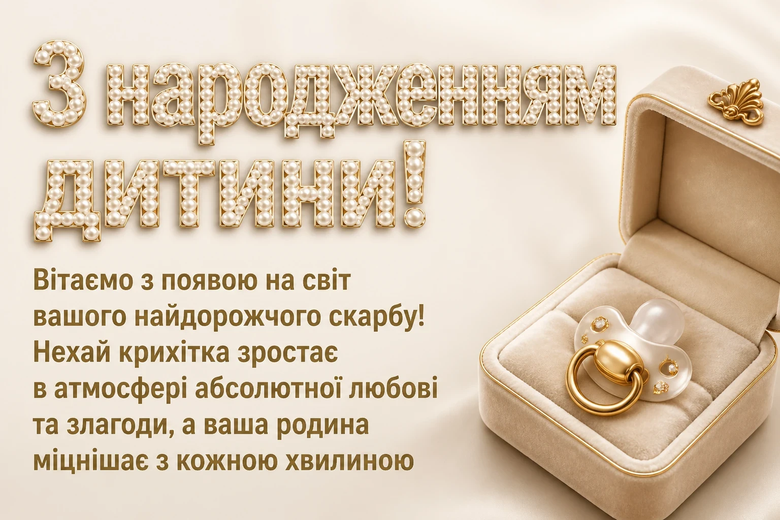 привітання з народженням дитини