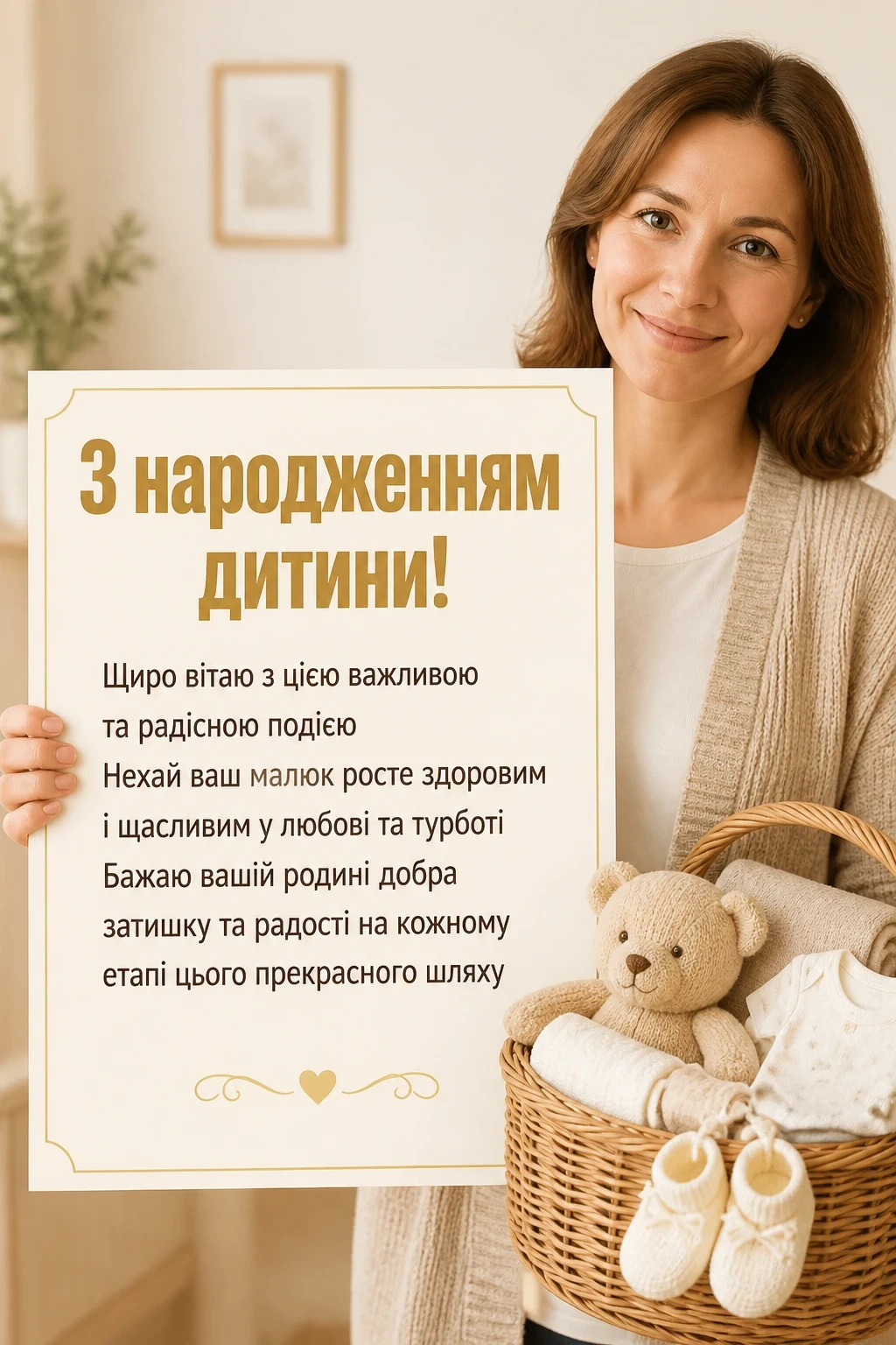 привітання з народженням дитини