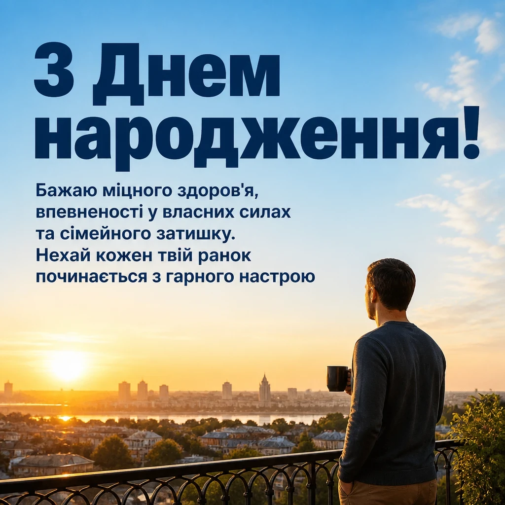 привітання мужчині чоловіків з днем народження чоловіку
