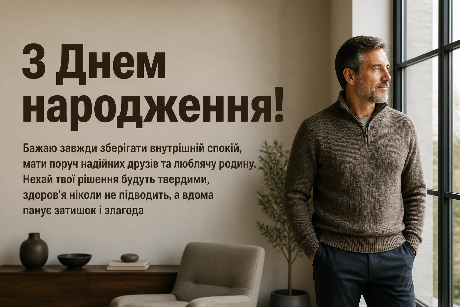 привітання мужчині чоловіків з днем народження чоловіку