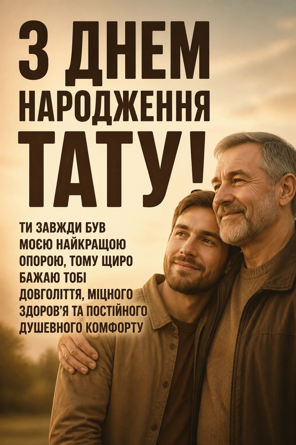 привітання з днем народження батька