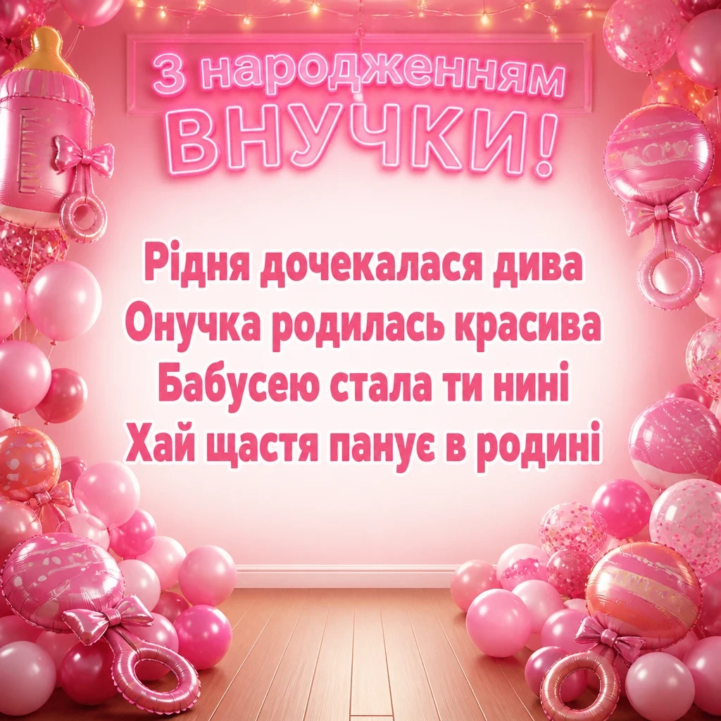прикольні привітання бабусі з народженням внучки