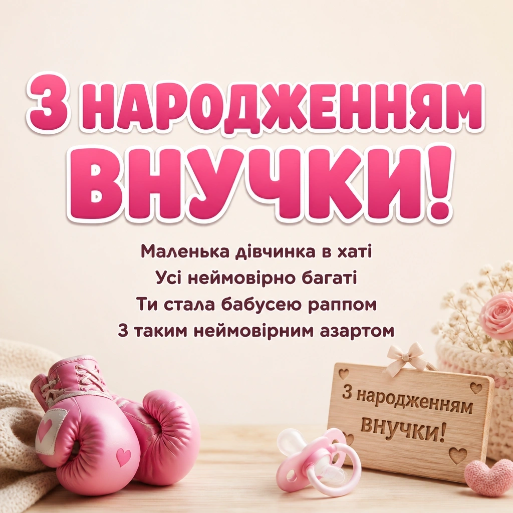 прикольні привітання бабусі з народженням внучки
