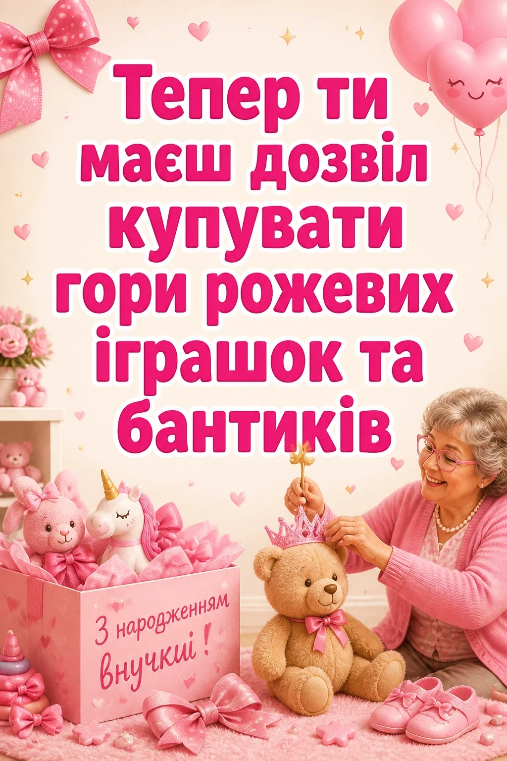 прикольні привітання бабусі з народженням внучки