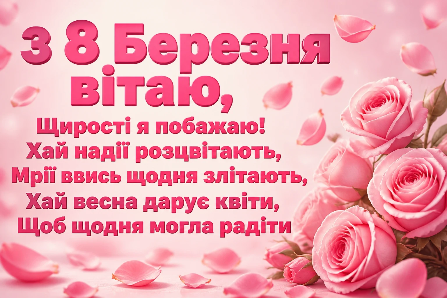 привітання 8 березня