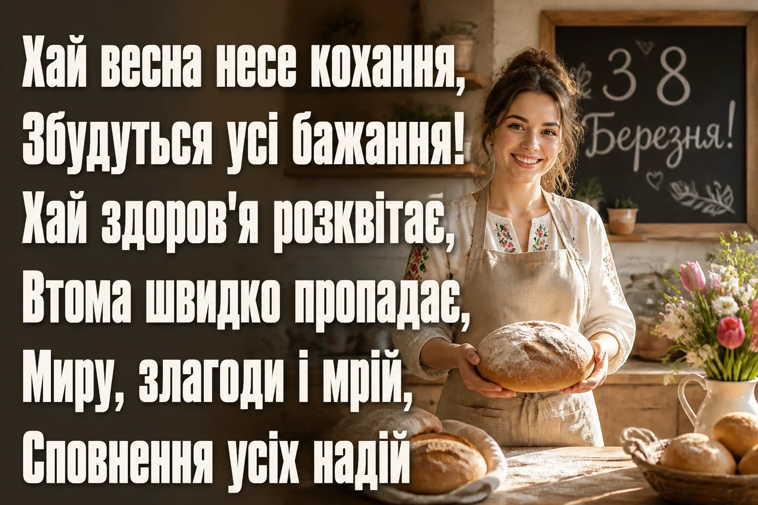 привітання 8 березня