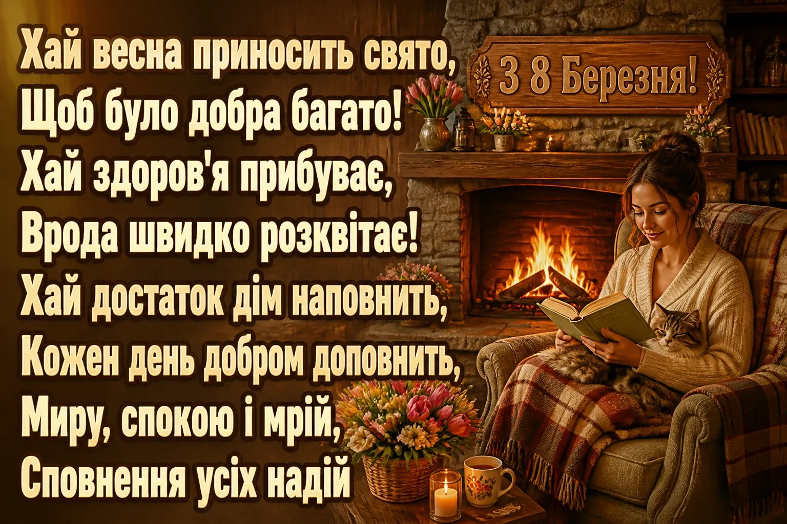 привітання 8 березня