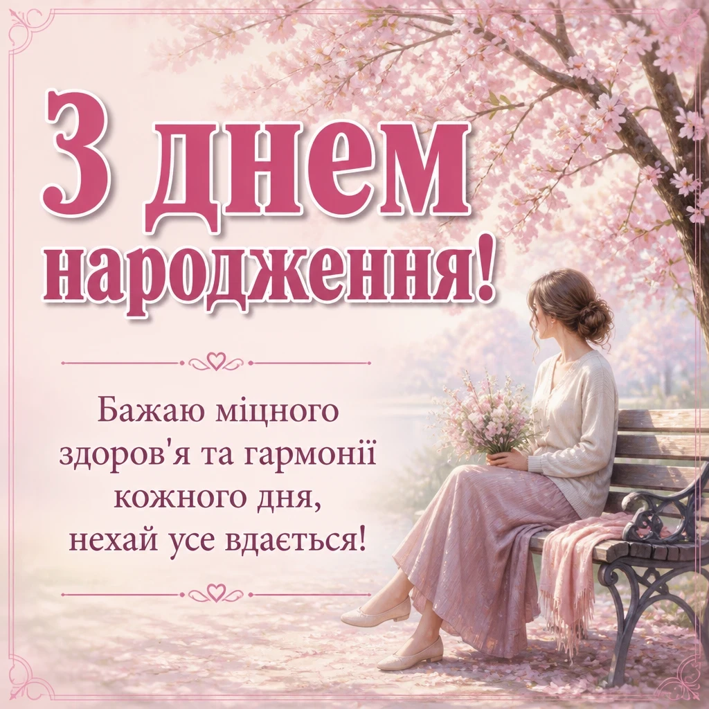 привітання з днем народженя
