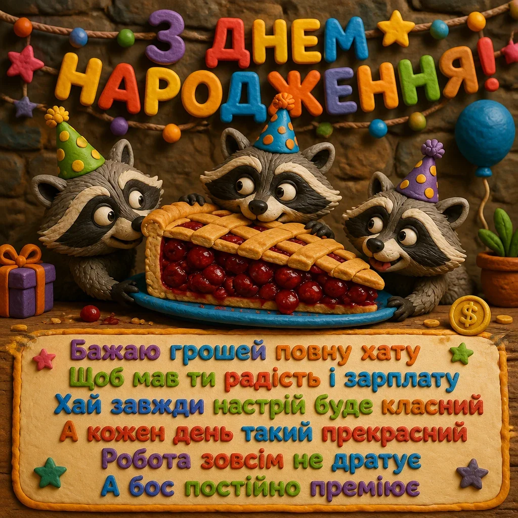 привітання з днем народженя