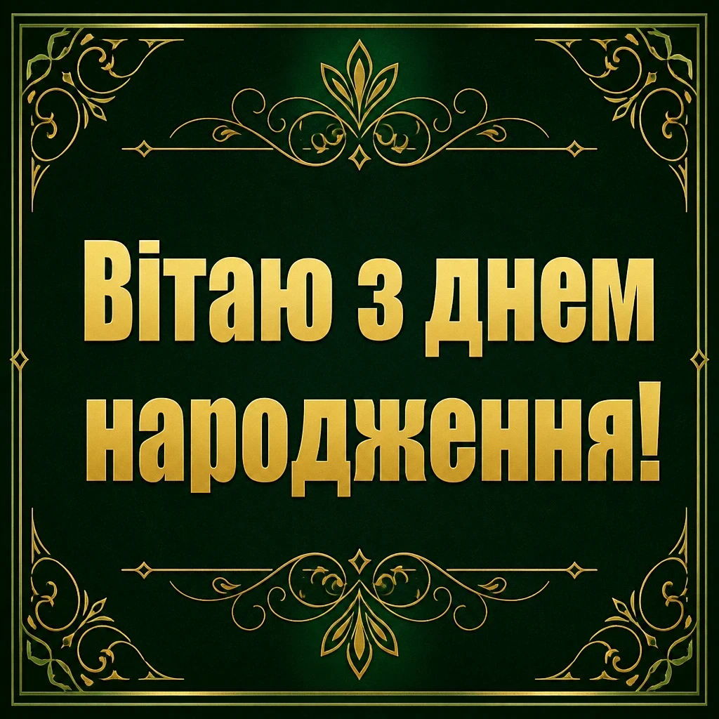 привітання з днем народженя