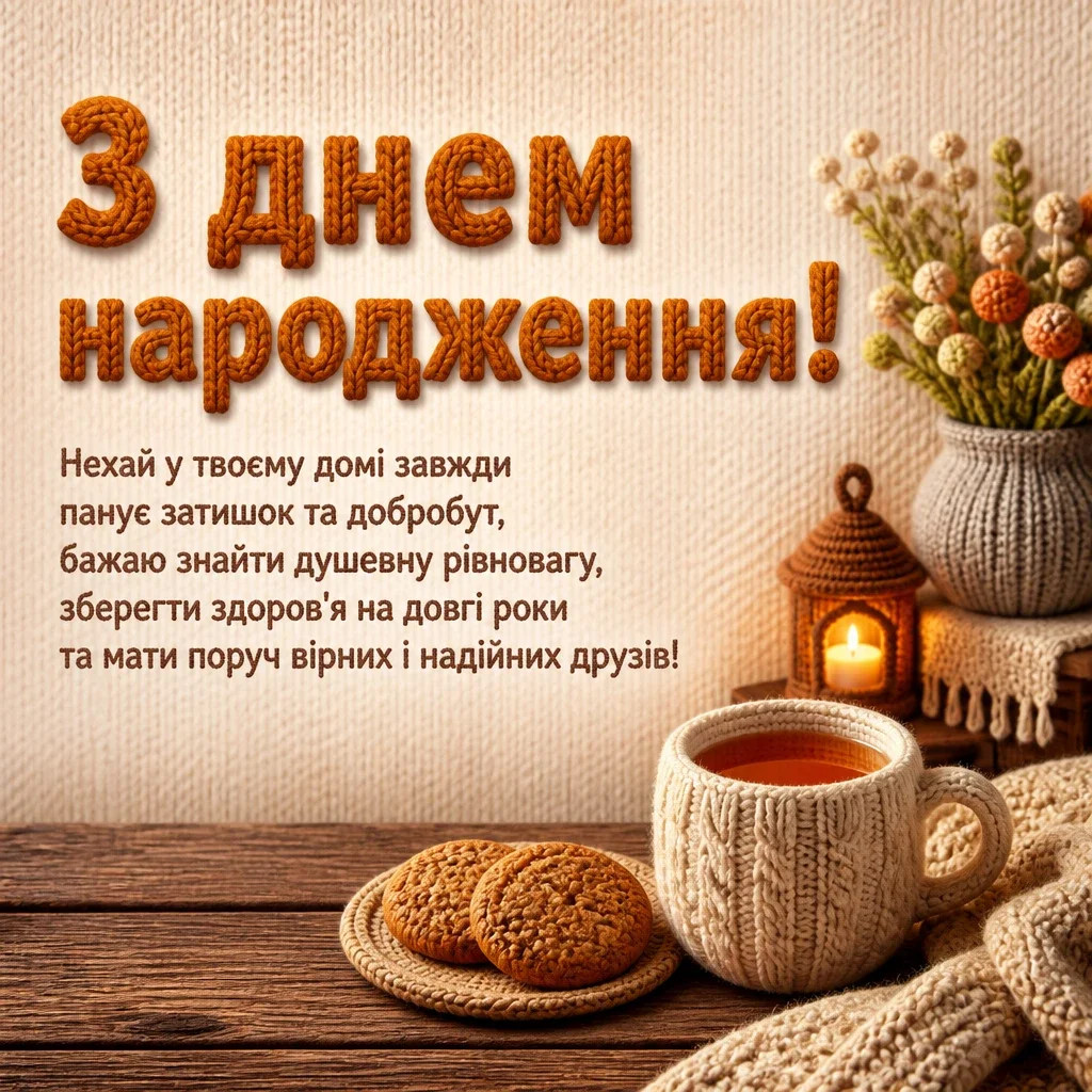 привітання з днем народженя