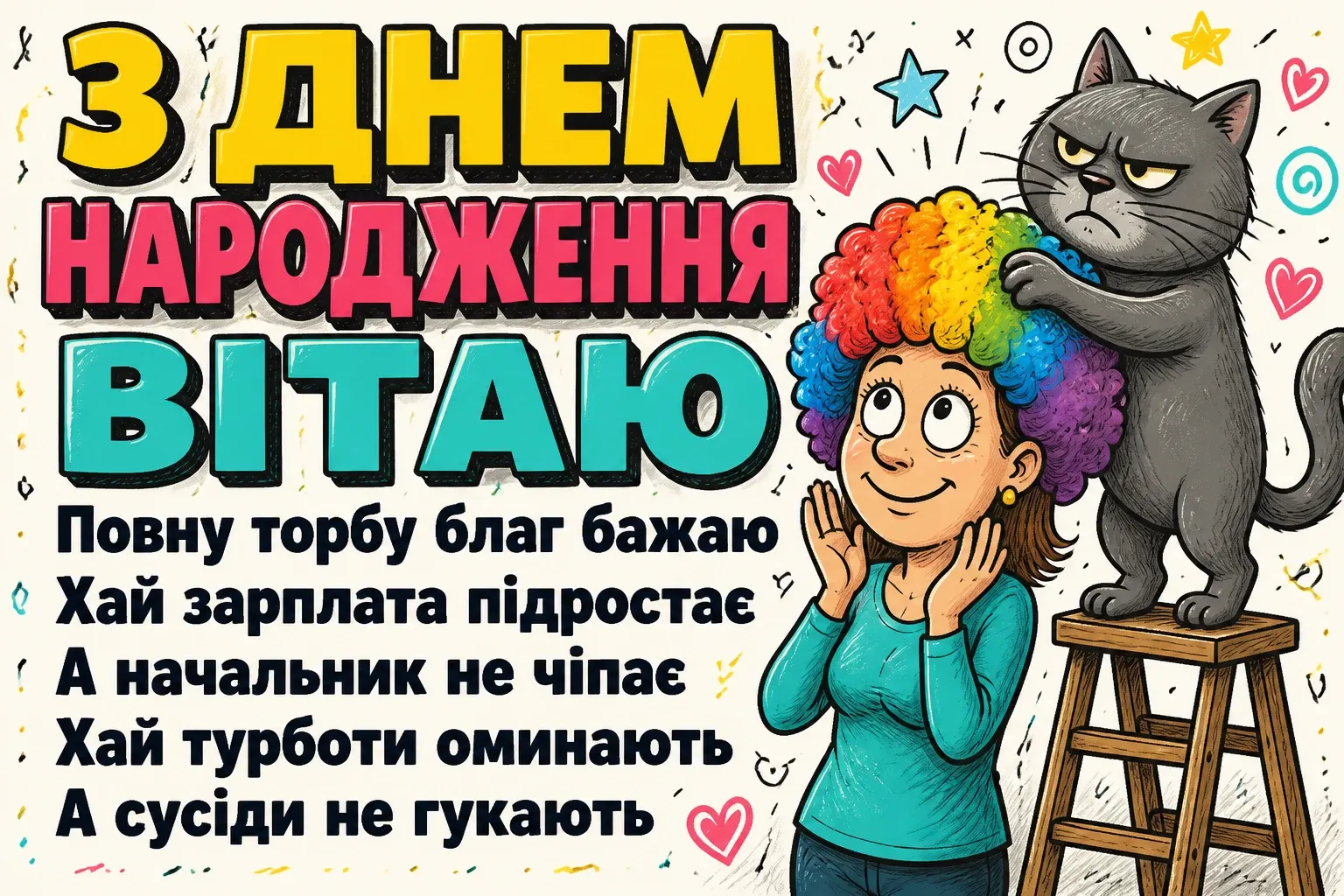 привітання з днем народженя