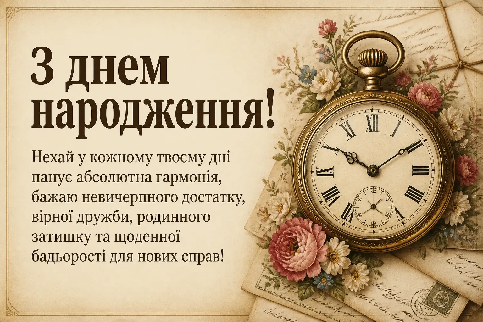 привітання з днем народженя