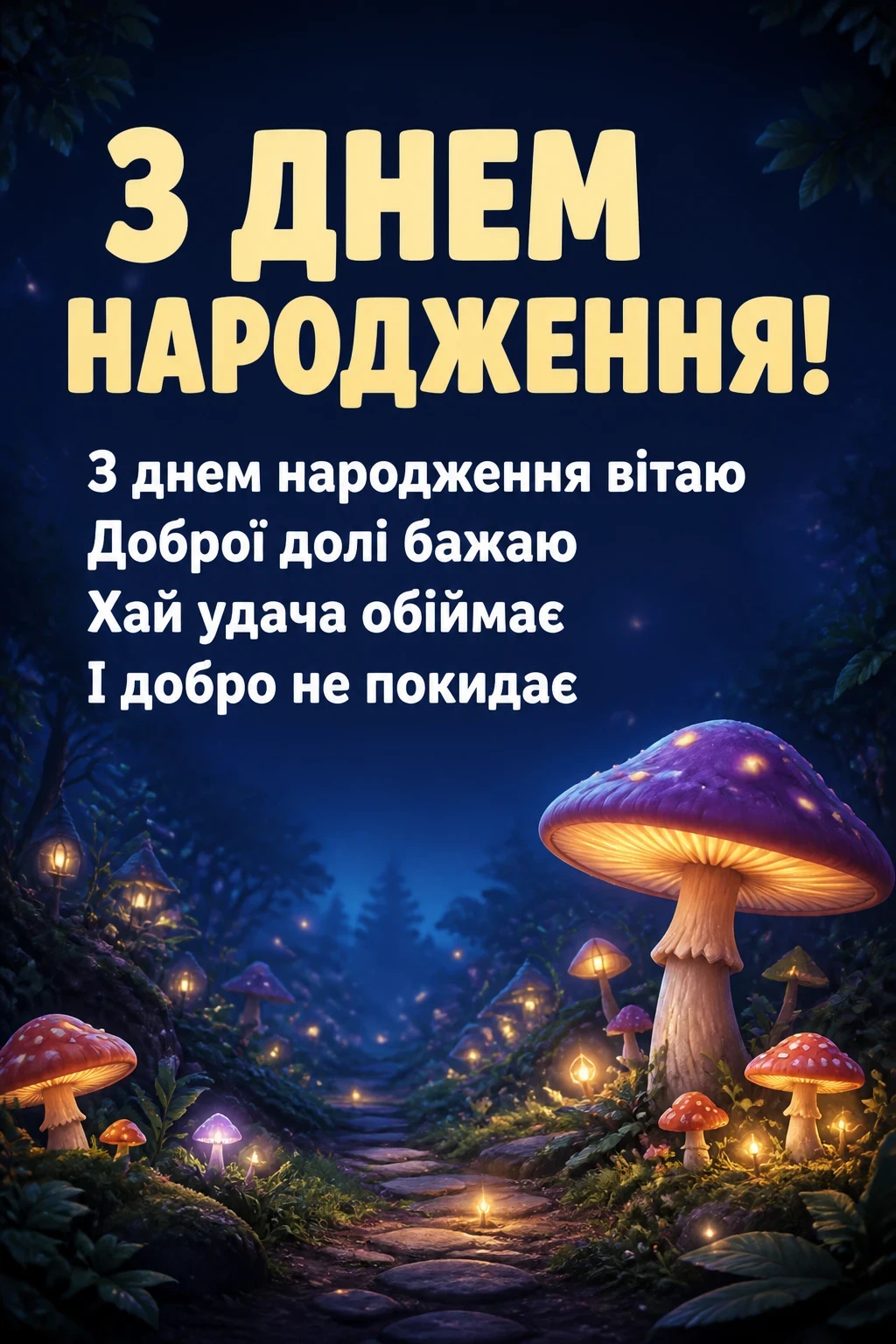 привітання з днем народженя