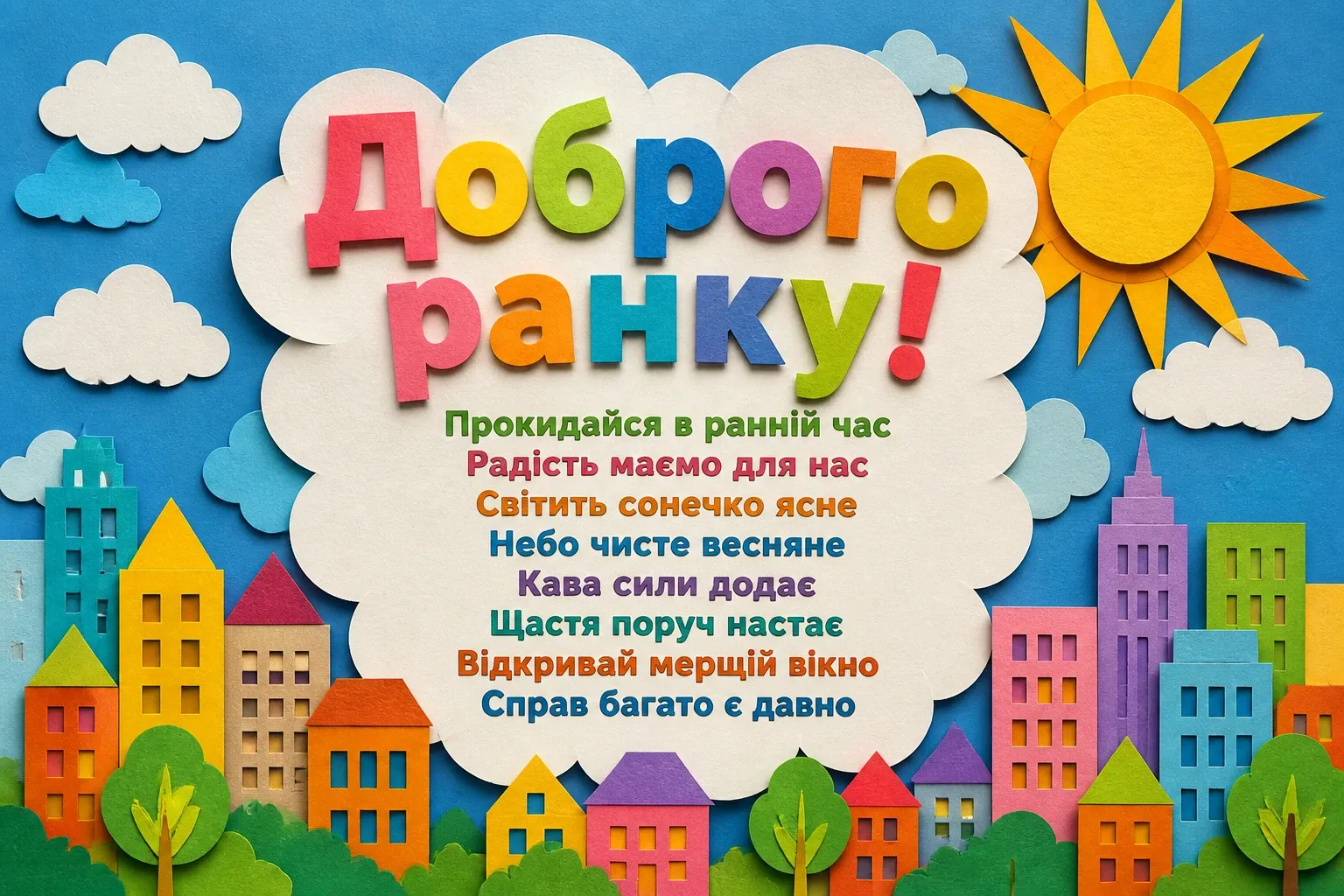 веселе привітання з добрим ранком веселе привітання з добрим ранком