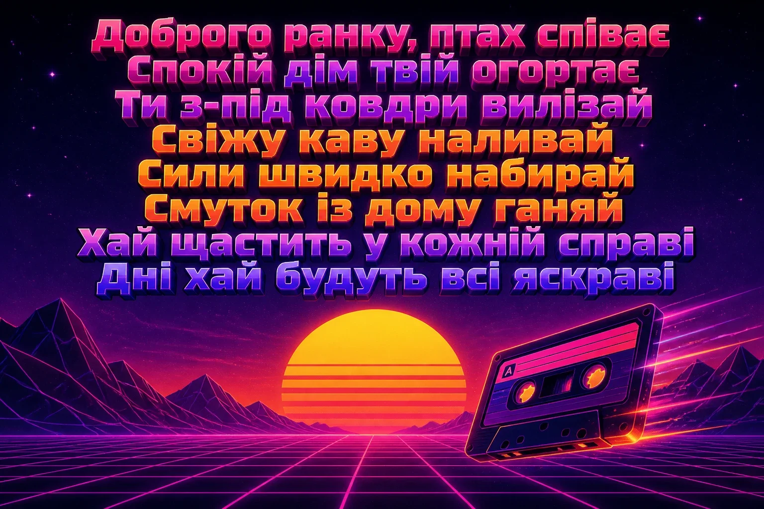 веселе привітання з добрим ранком веселе привітання з добрим ранком