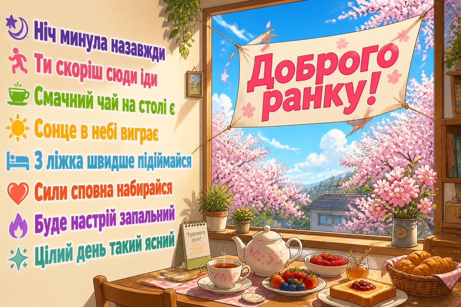 веселе привітання з добрим ранком веселе привітання з добрим ранком
