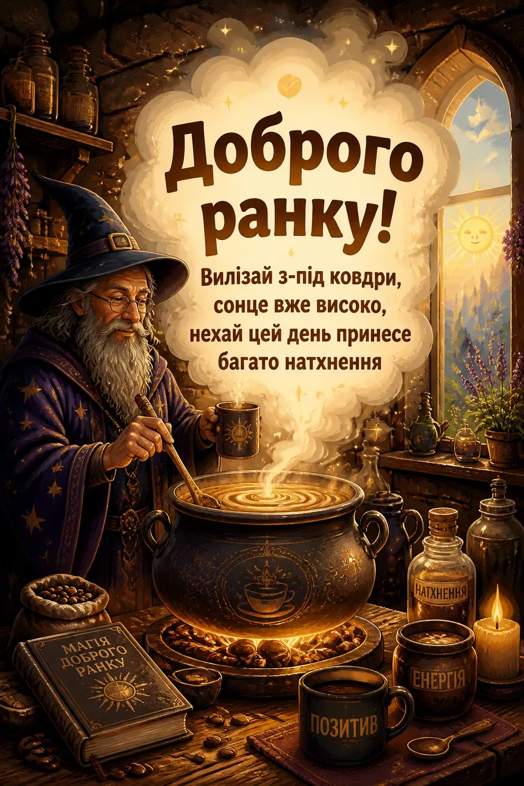 веселе привітання з добрим ранком веселе привітання з добрим ранком
