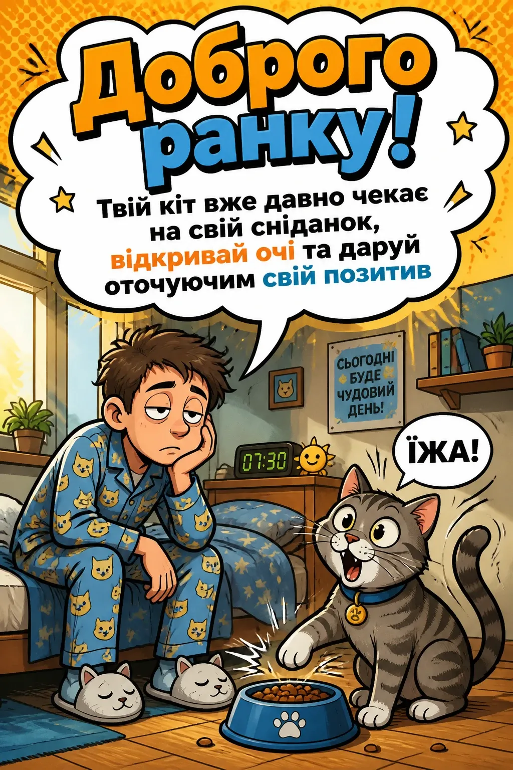 веселе привітання з добрим ранком веселе привітання з добрим ранком