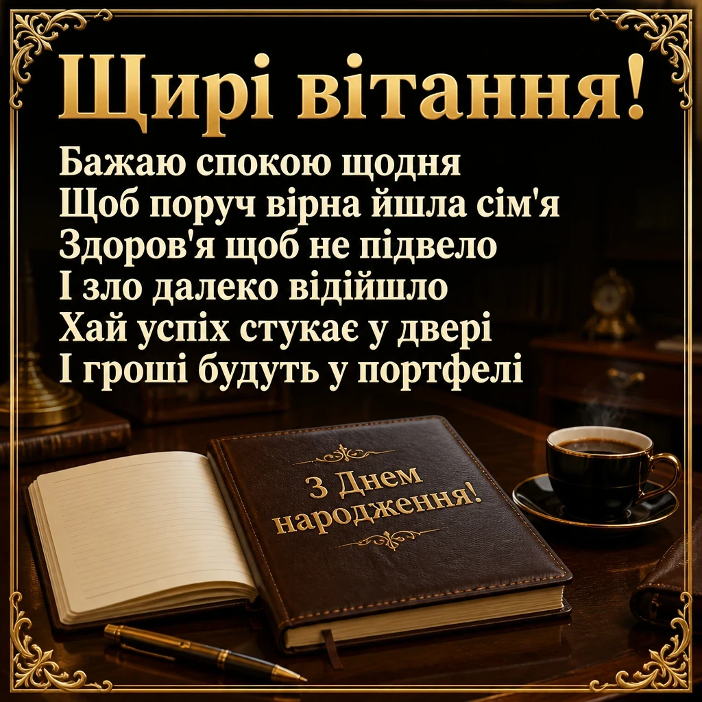 чоловіче привітання з днем народження