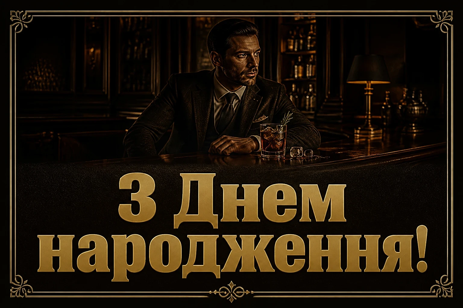 чоловіче привітання з днем народження