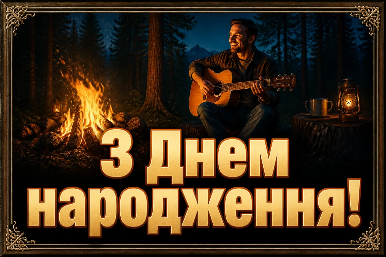 чоловіче привітання з днем народження