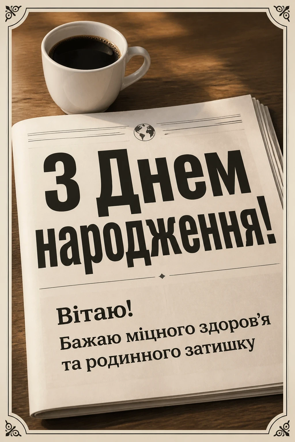 чоловіче привітання з днем народження