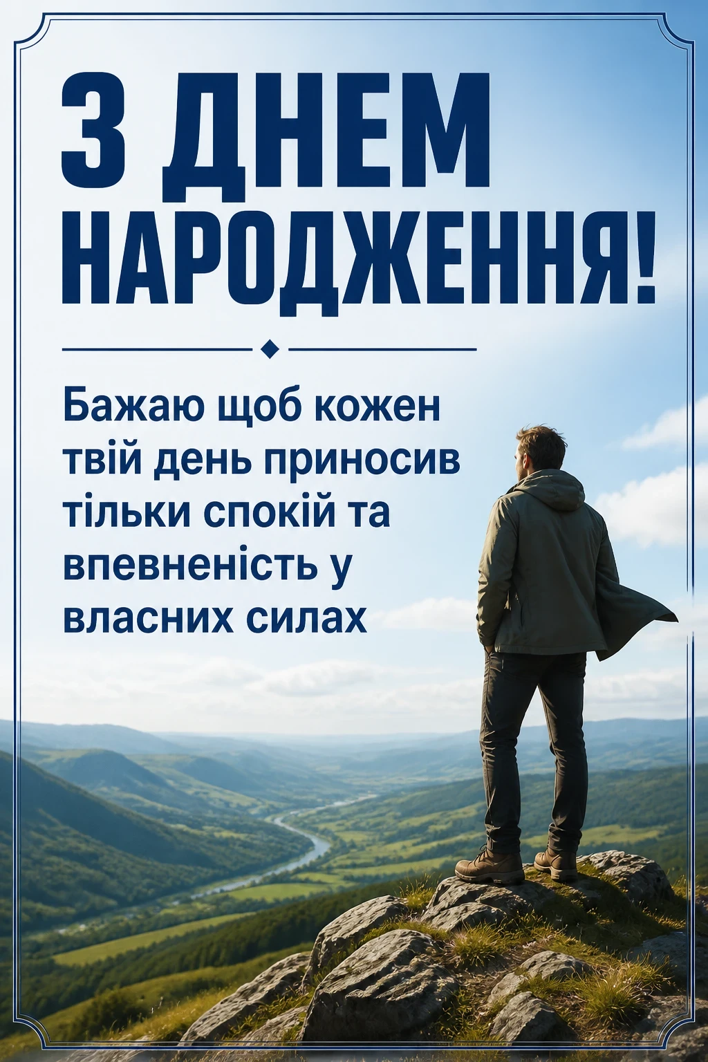 чоловіче привітання з днем народження