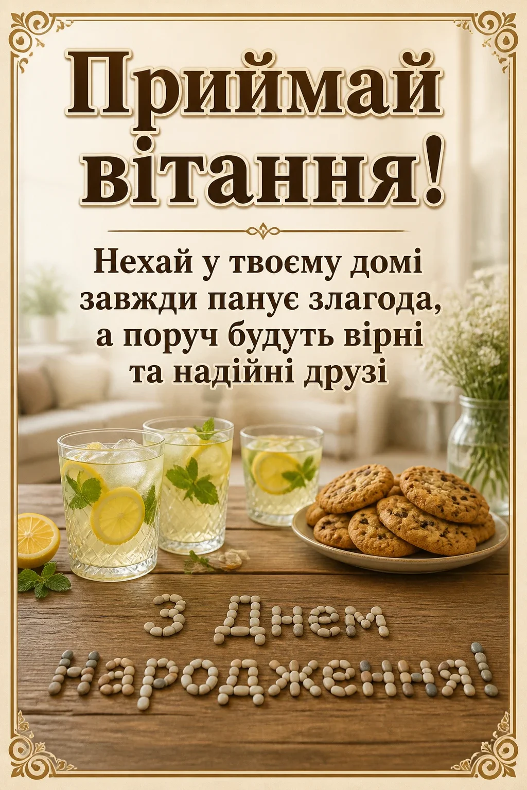 чоловіче привітання з днем народження