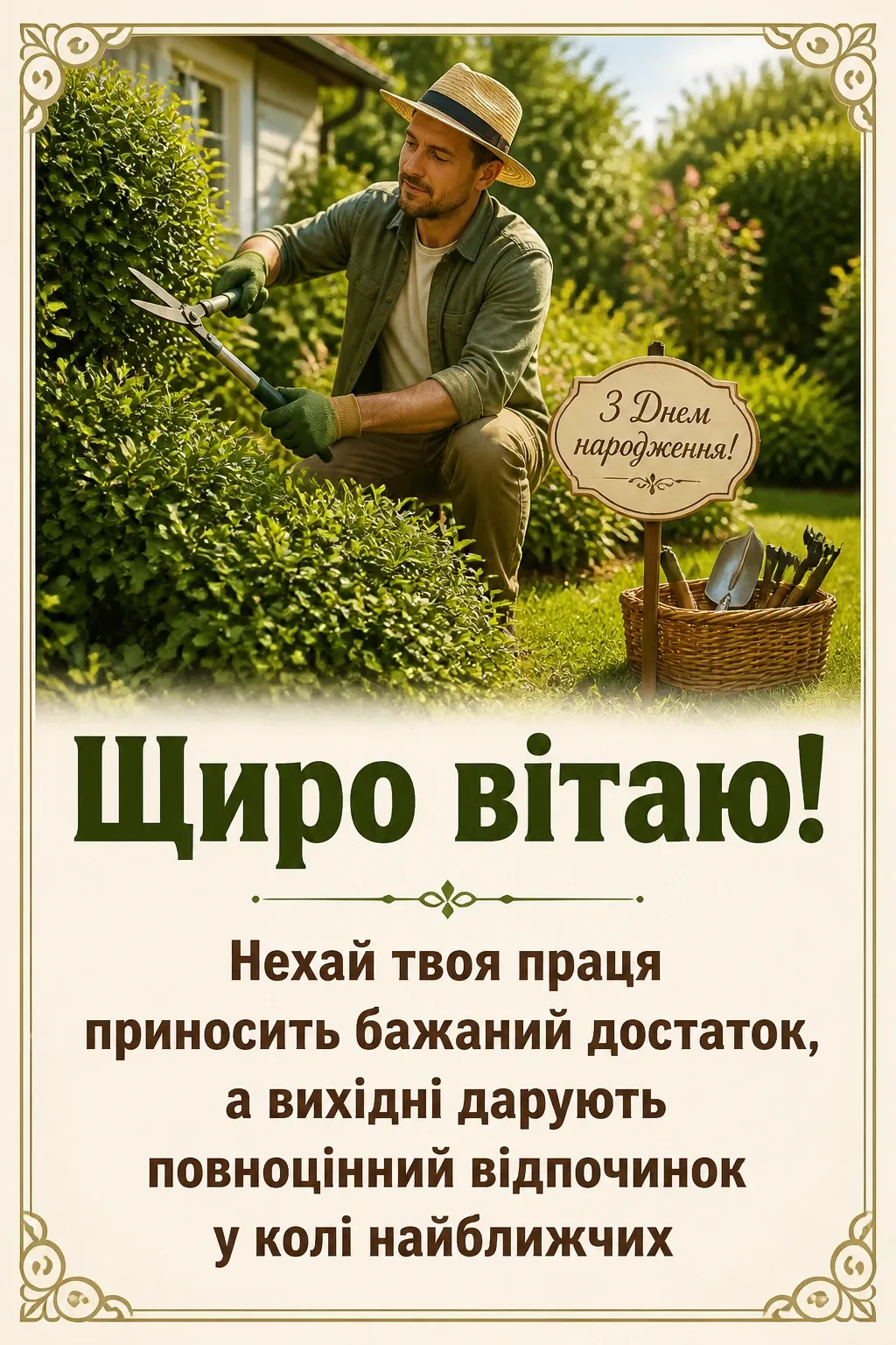 чоловіче привітання з днем народження