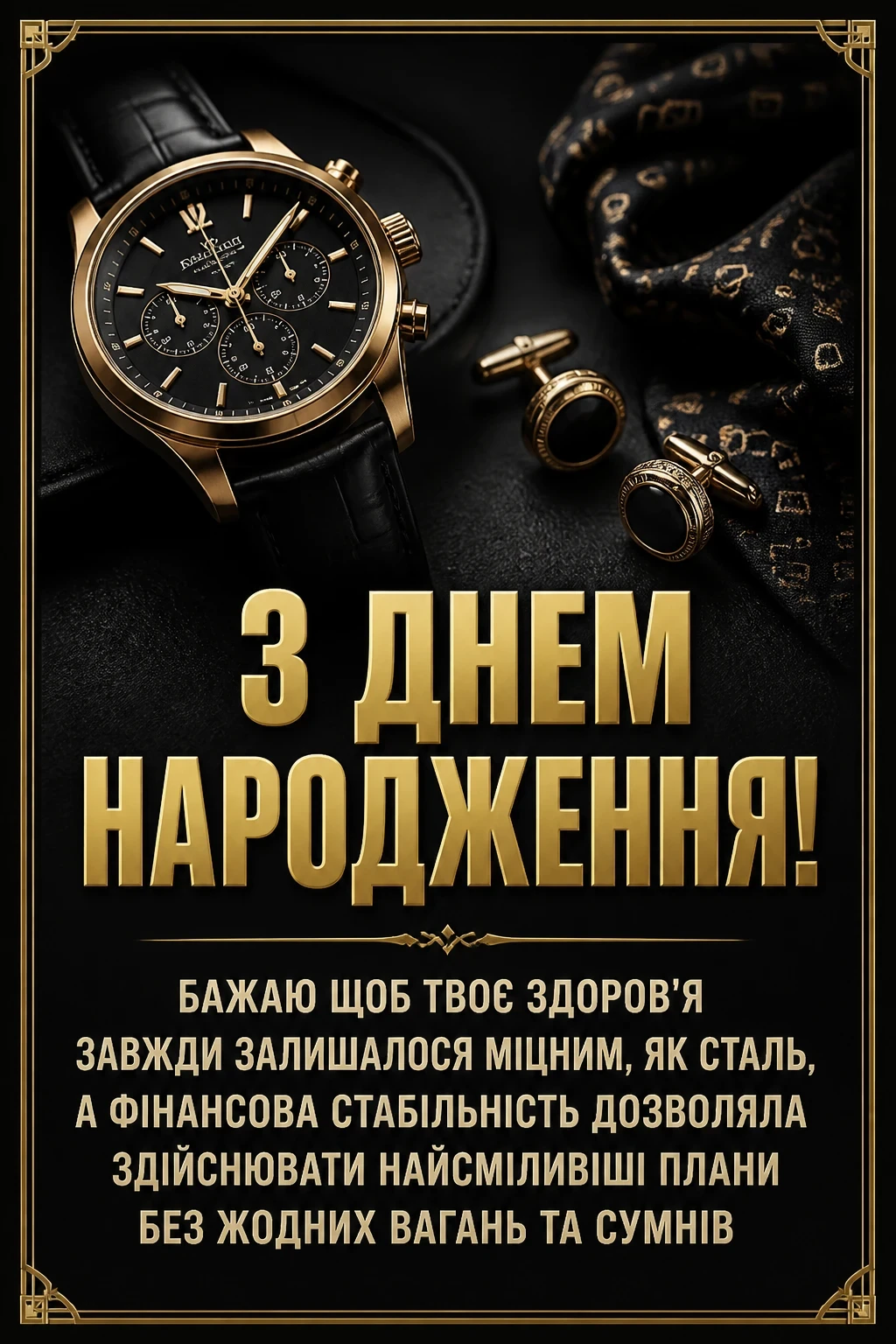 чоловіче привітання з днем народження