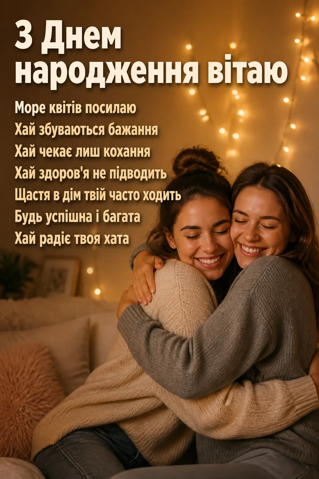 привітання для подруги своїми словами