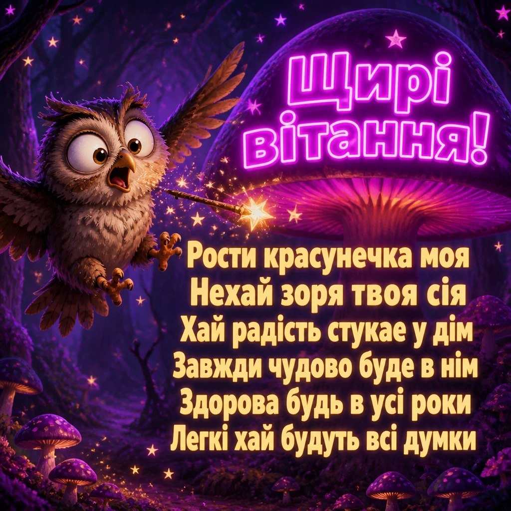 привітання внучці з днем народження