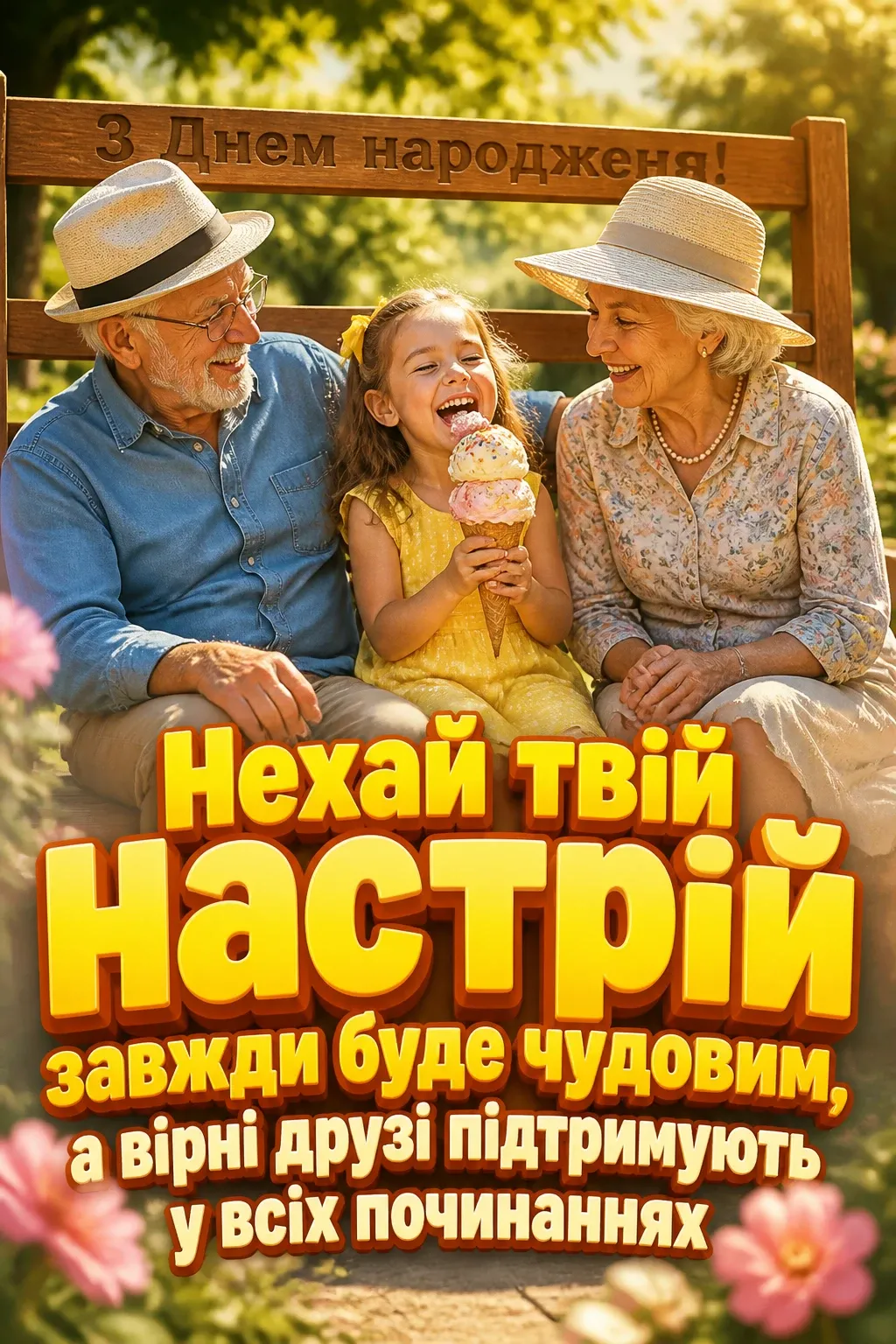 привітання внучці з днем народження