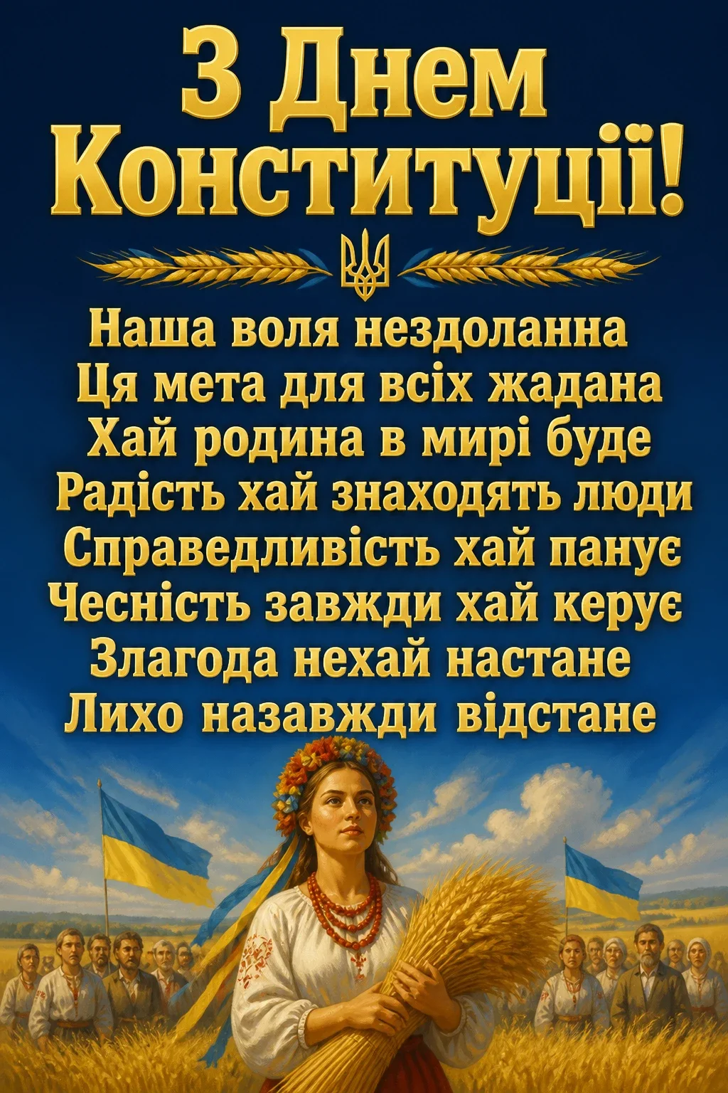 привітання з днем конституції 2025 привітання з днем конституції 2025