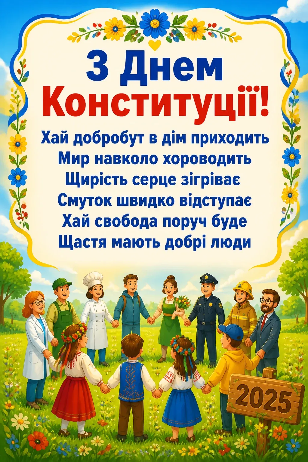 привітання з днем конституції 2025 привітання з днем конституції 2025