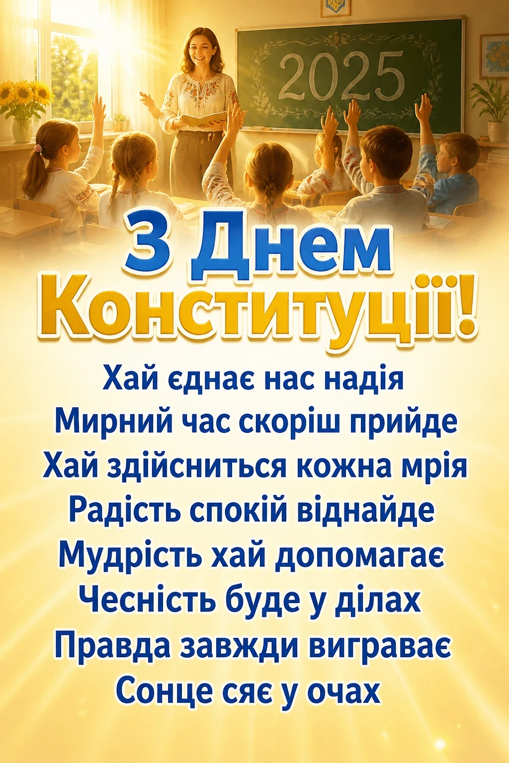 привітання з днем конституції 2025 привітання з днем конституції 2025