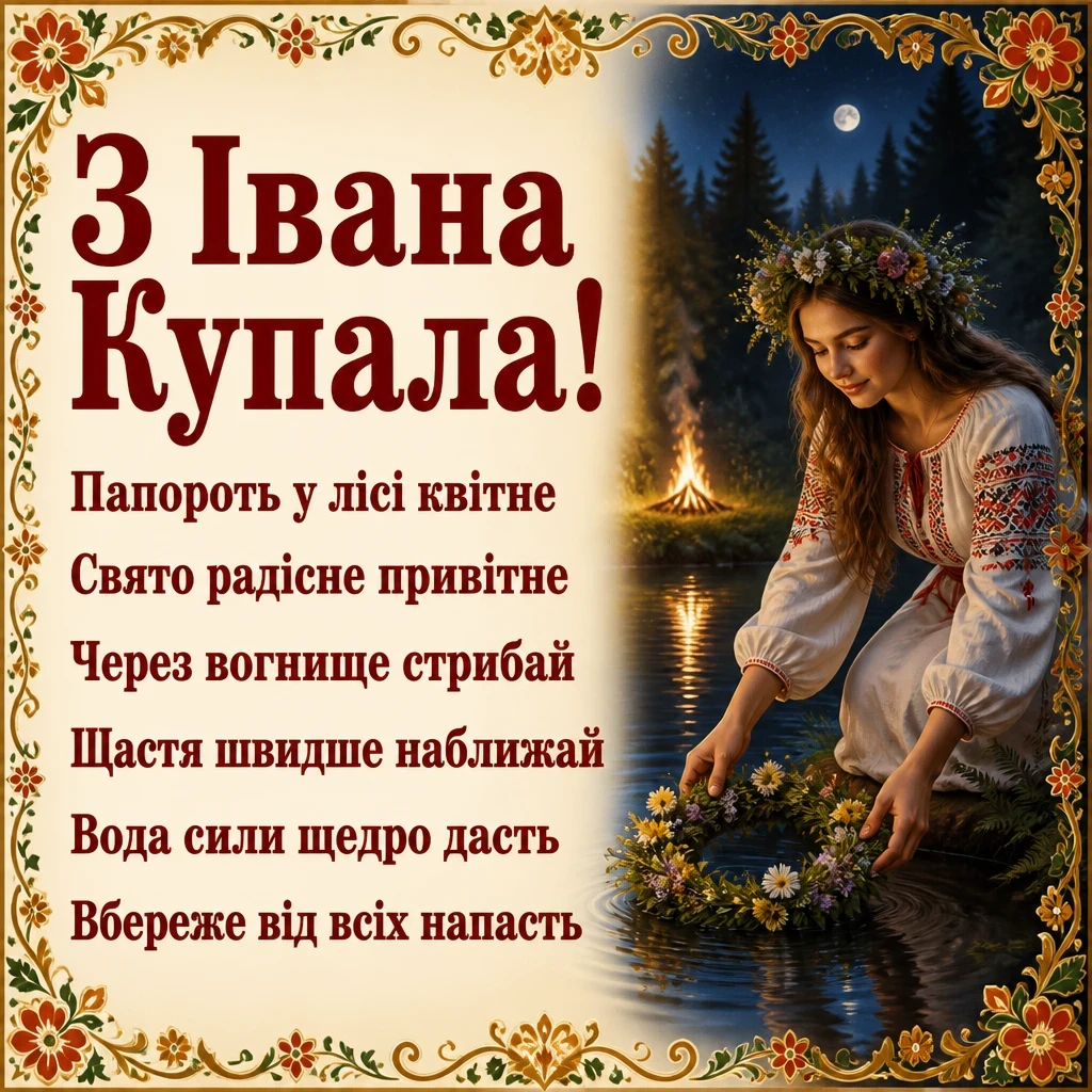 привітання з іваном купала привітання з іваном купала