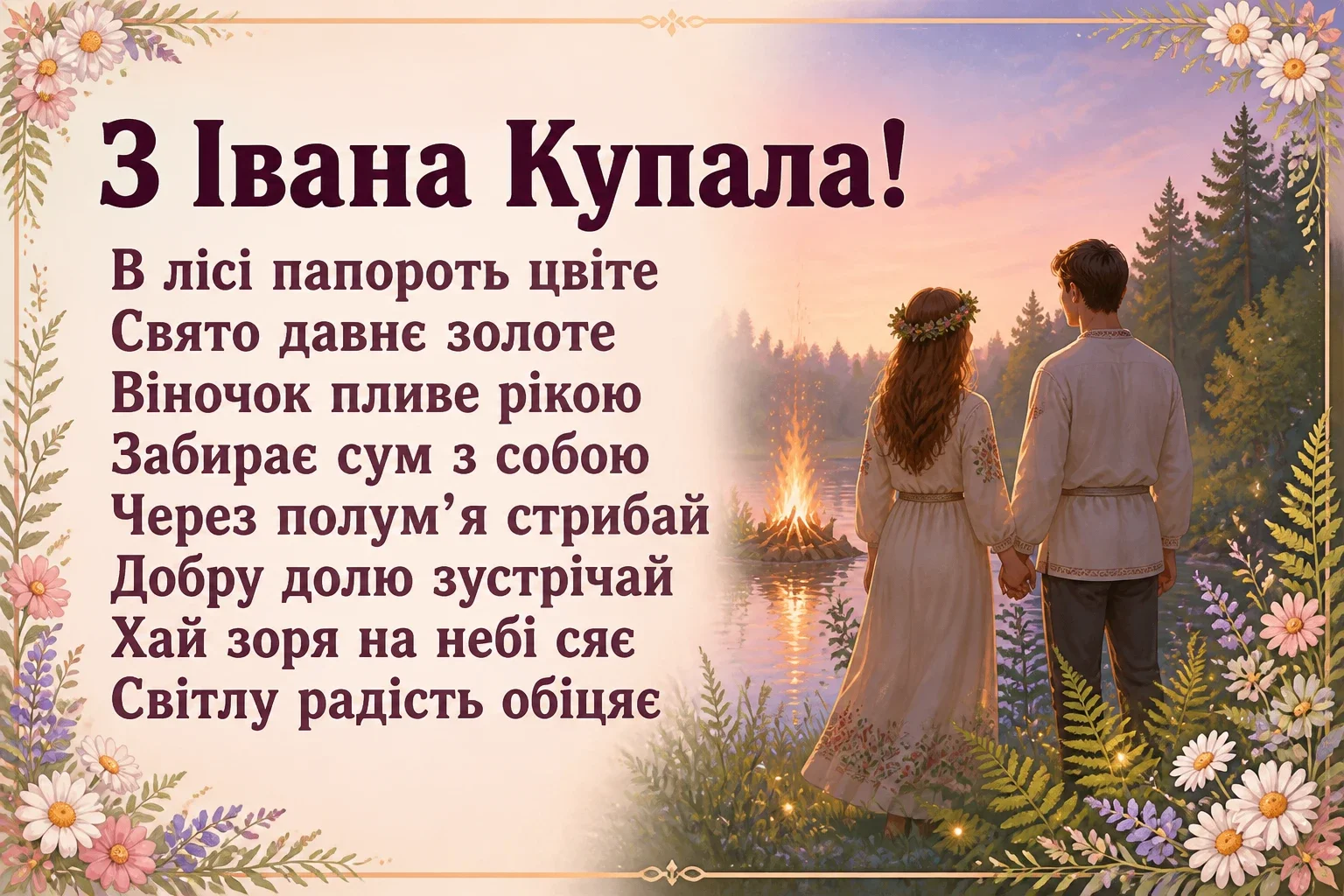 привітання з іваном купала привітання з іваном купала