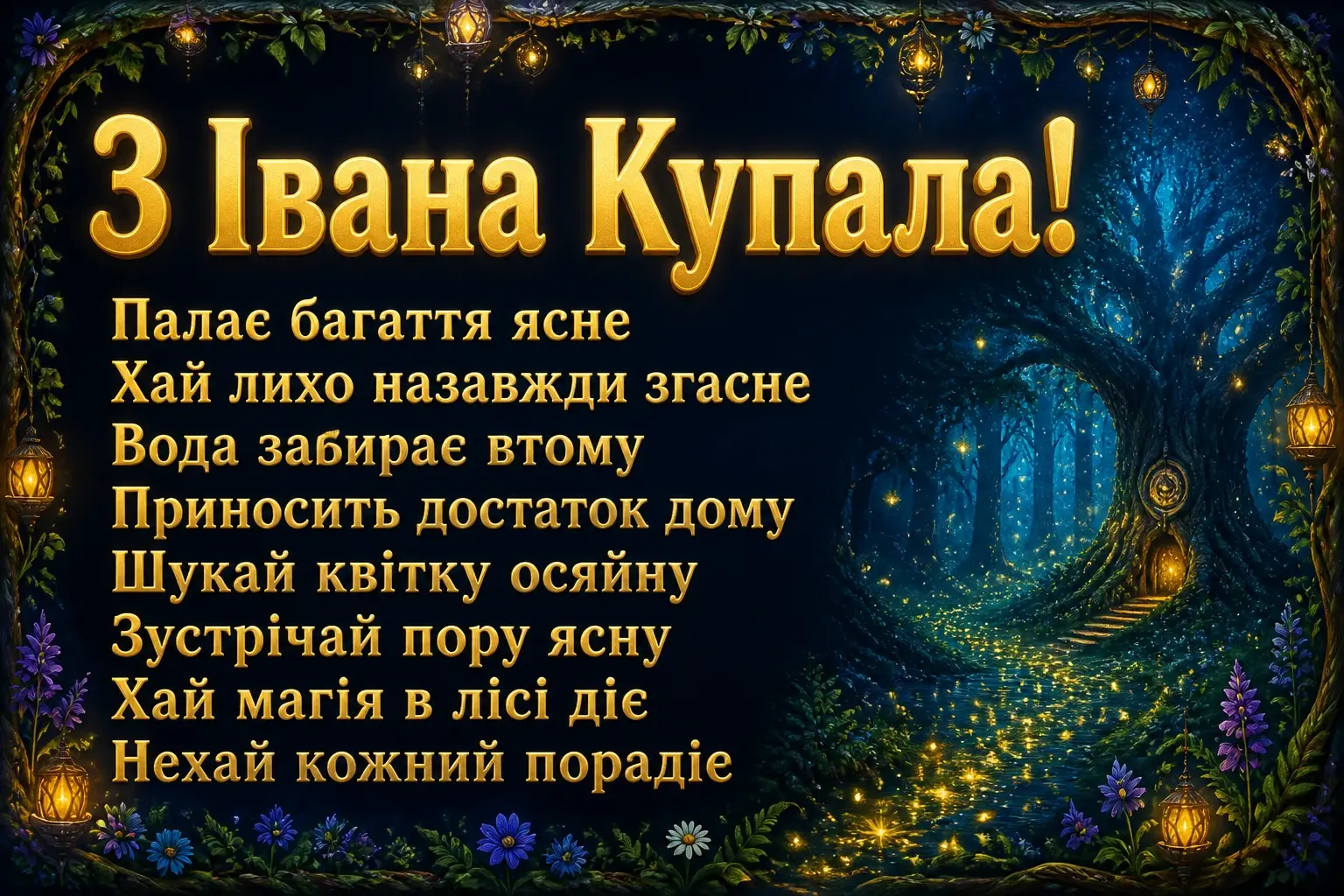 привітання з іваном купала привітання з іваном купала