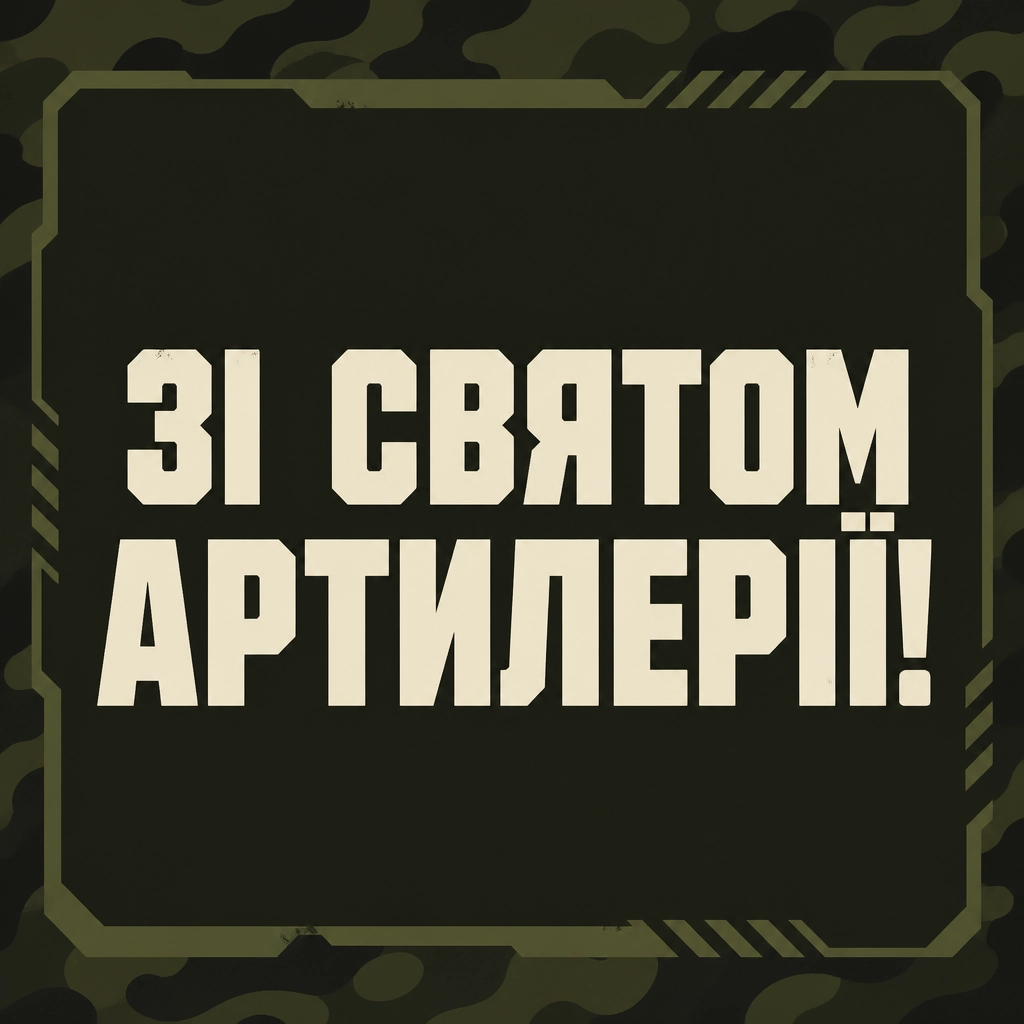 привітання з днем артилерії