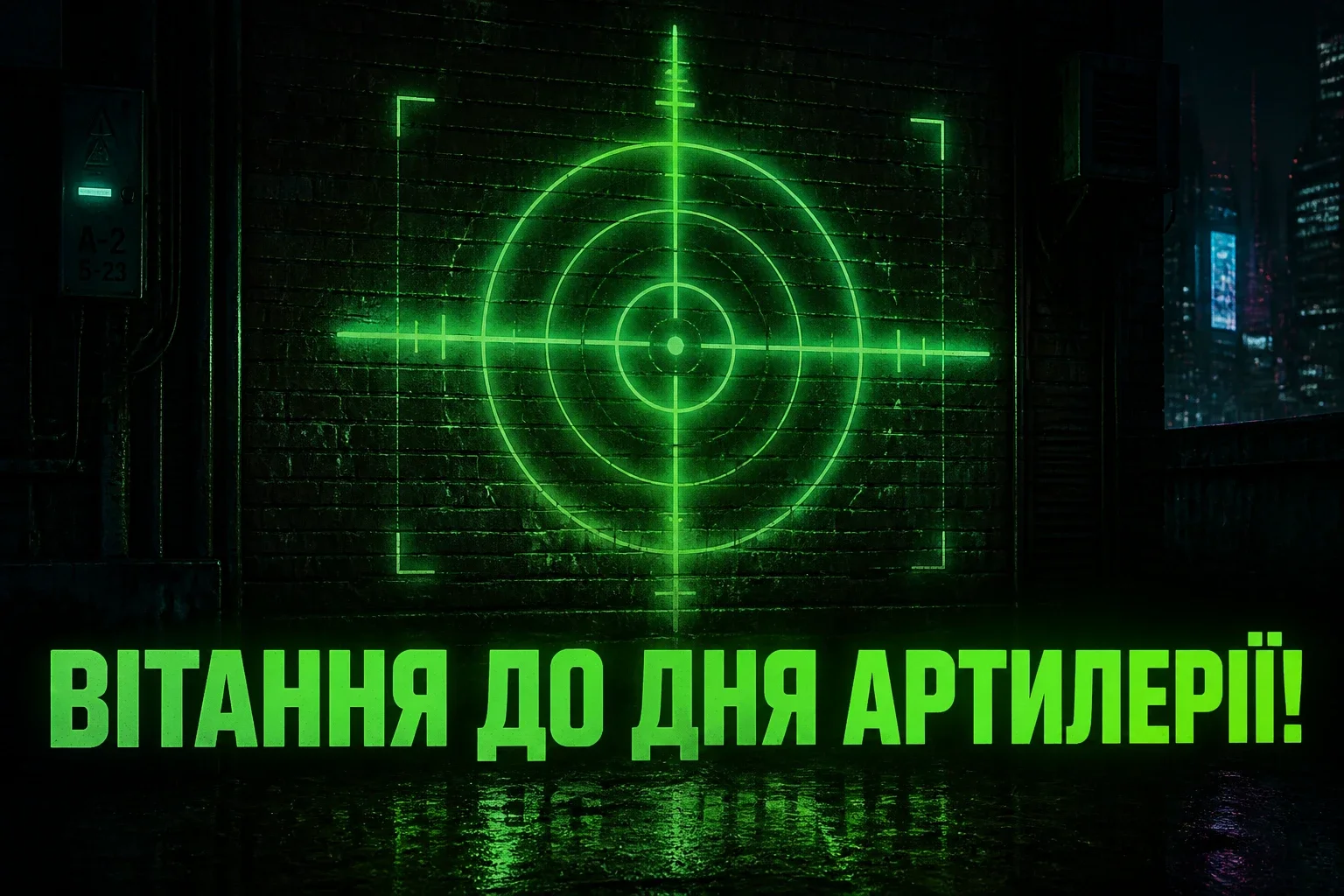 привітання з днем артилерії