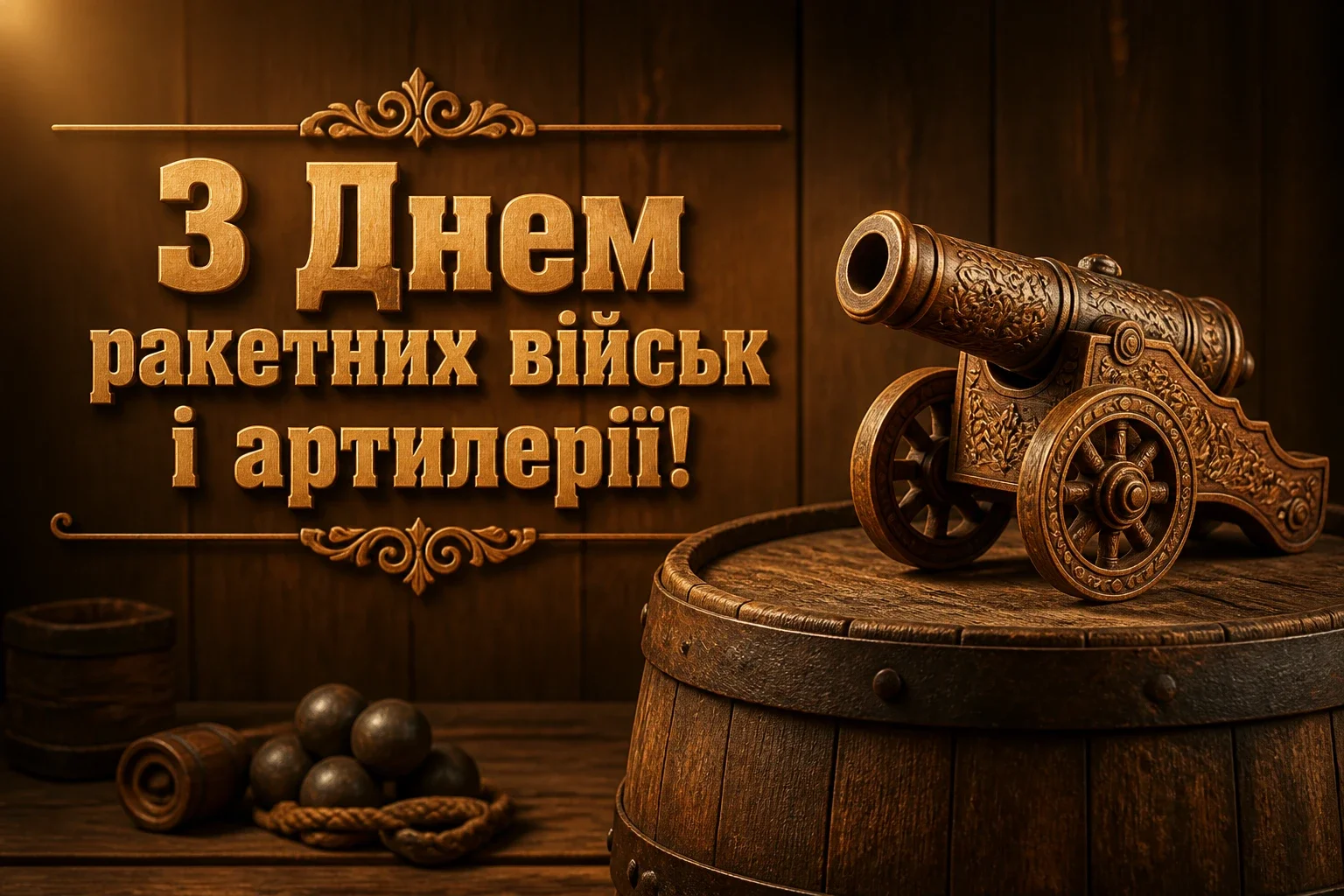 привітання з днем артилерії