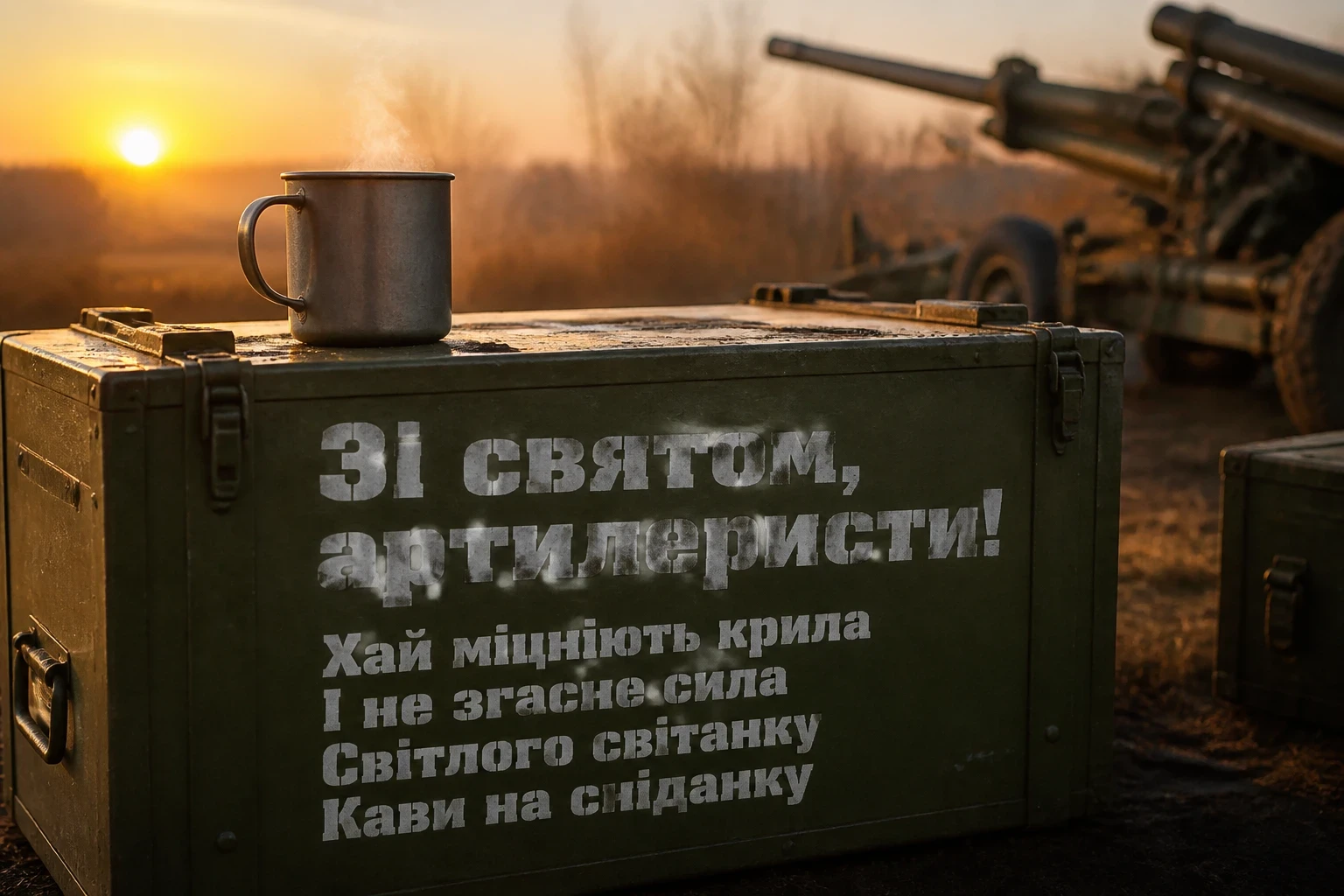 привітання з днем артилерії