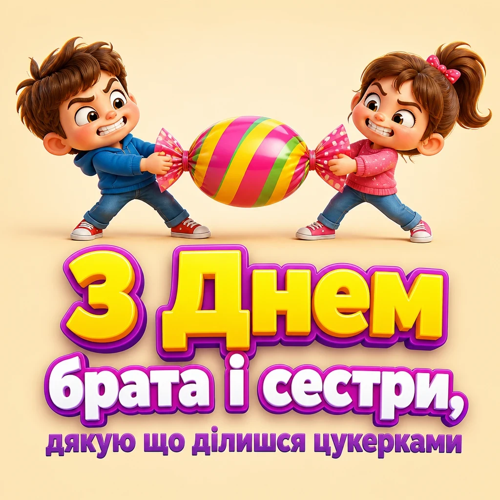 привітання з днем брата і сестри